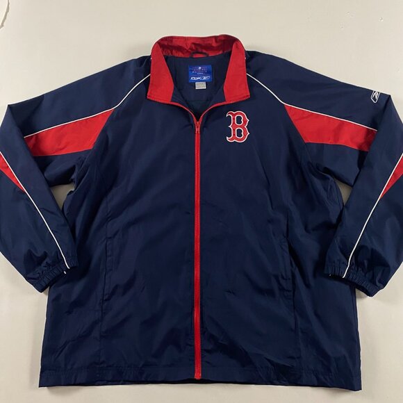 Boston Red Sox Reebok Jacket Men's 2XL Windbreaker Full Zip - Picture 6 of 11